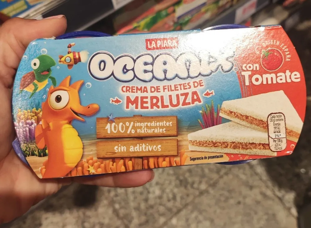 Crema de filete de merluza