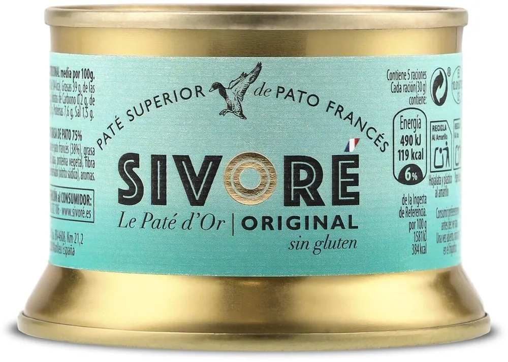 Paté superior de pato francés