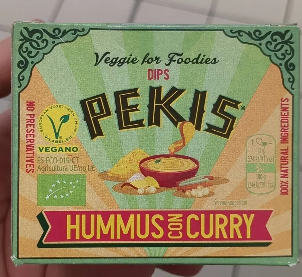 Hummus con curry
