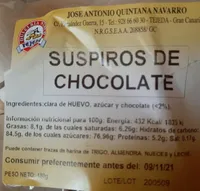 Suspiros de chocolate