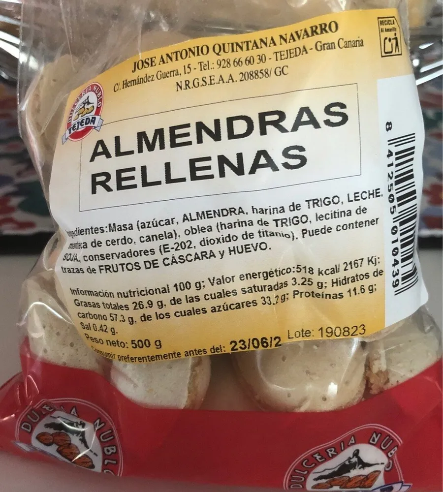 Almendras rellenas