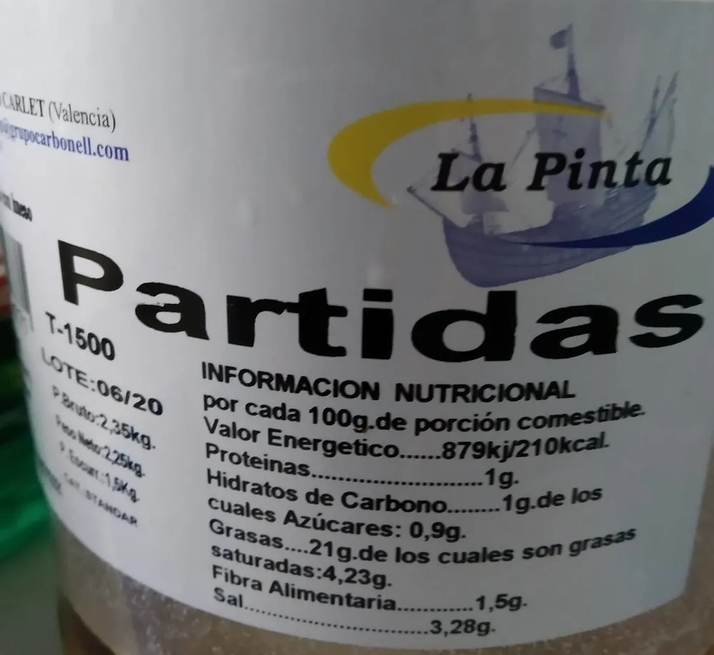 Aceitunas partidas