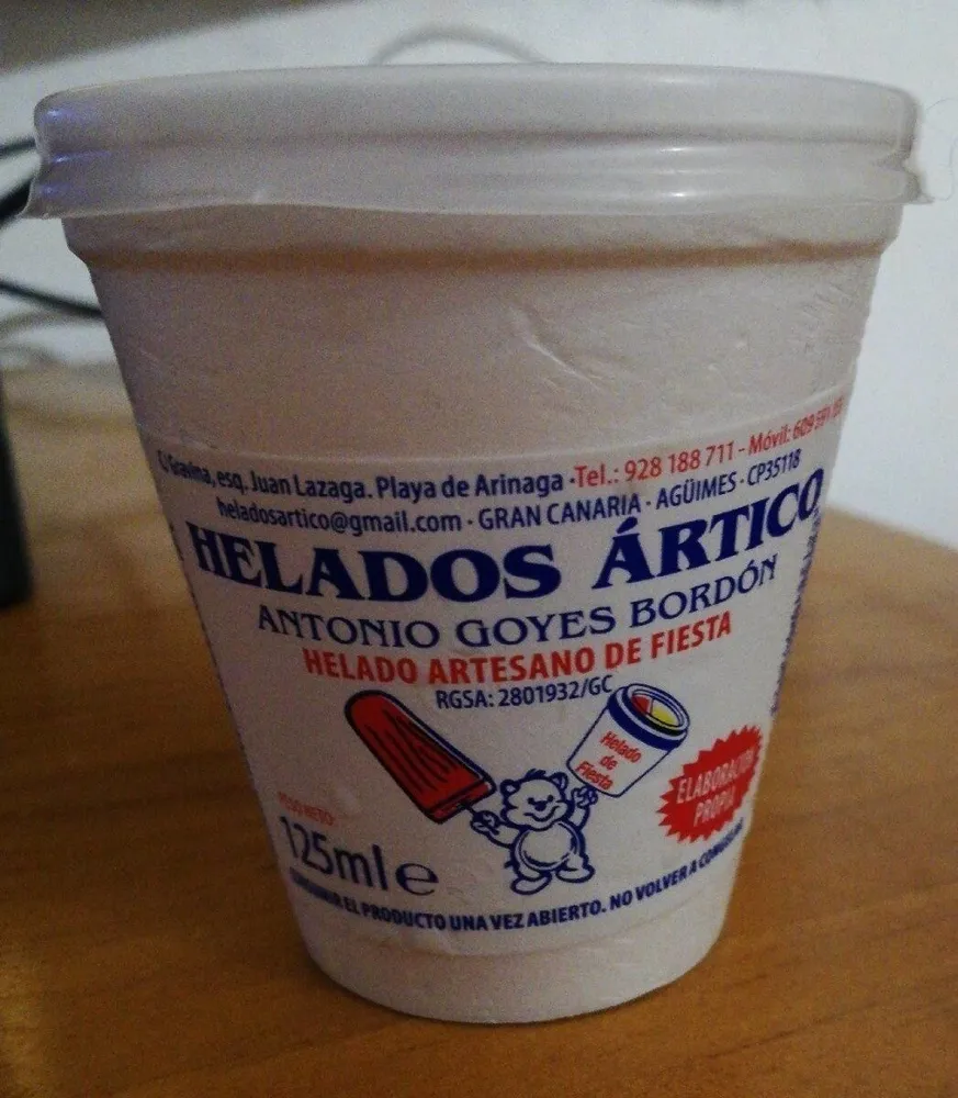 Helado Ártico vainilla fresa