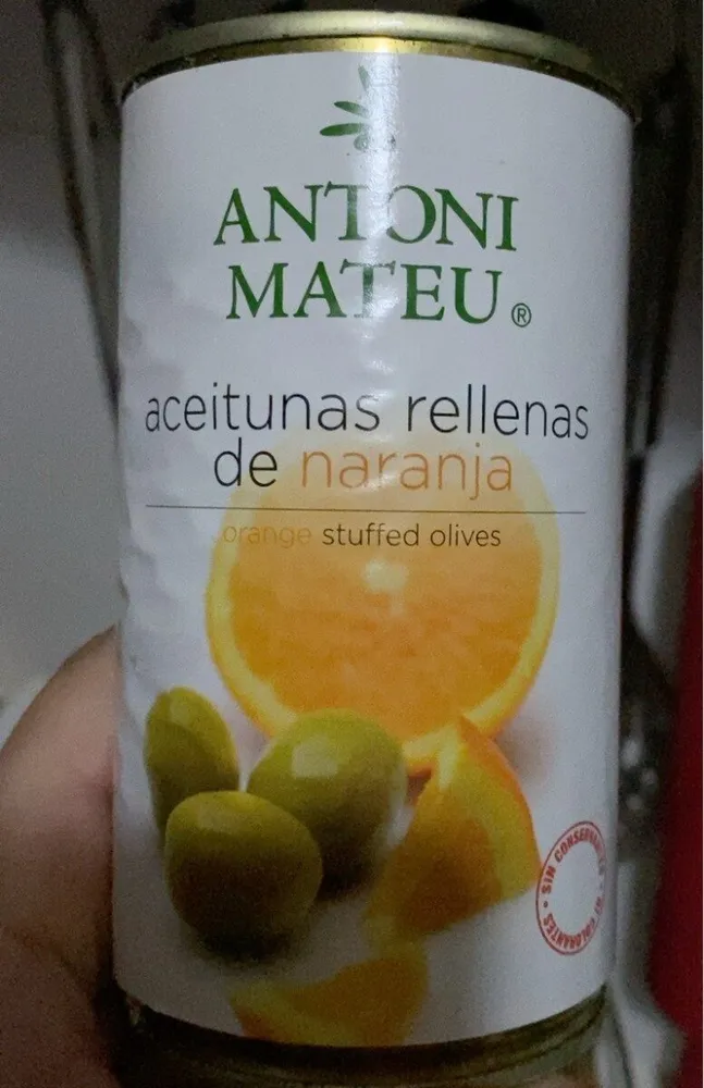 Aceitunas rellenas de naranja