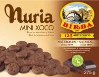 Nuria mini xoco galletas naturales sin aceite de palma