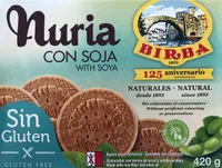 Nuria galletas naturales con soja, sin gluten