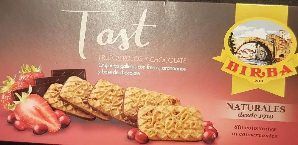 Tast frutos rojos y chocolate