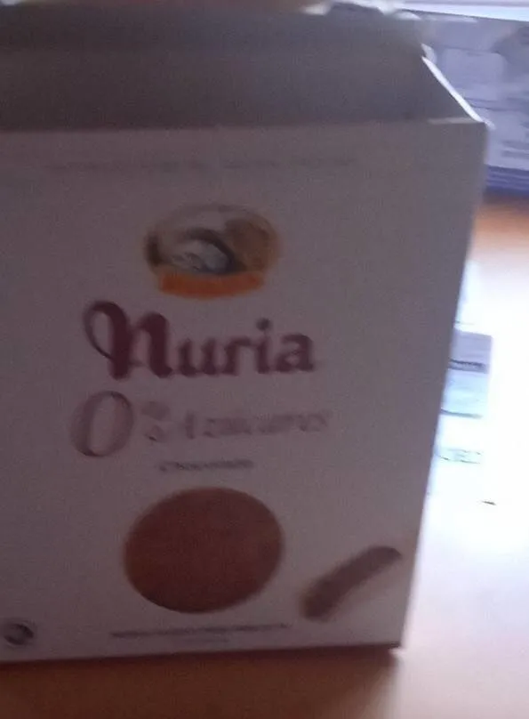 Nuria galletas naturales con chocolate sin azúcar