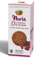 Nuria, galletas de chocolate, arándanos rojos y fresas