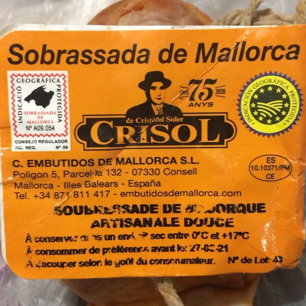 Sobrasassada de Mallorca