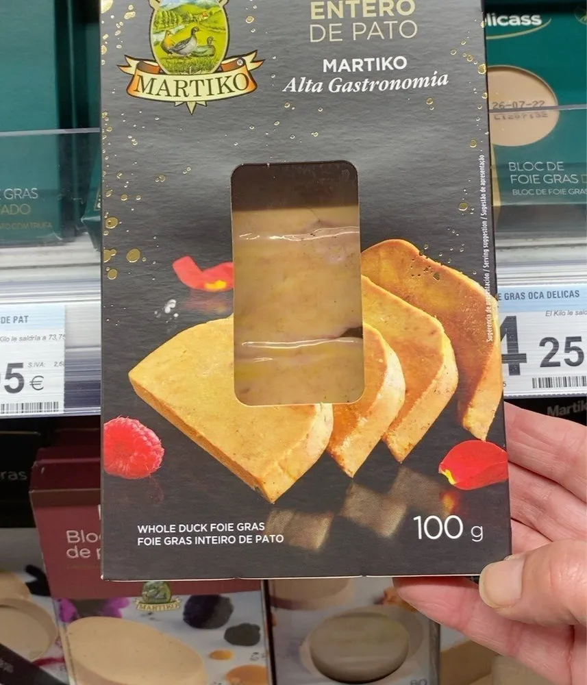 Foie gras entero de pato