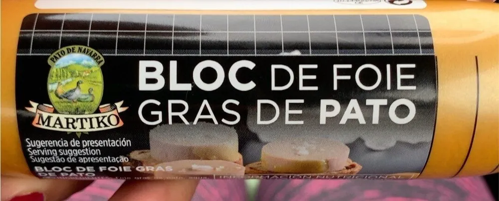 Bloc de foie gras de pato