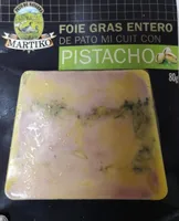 Foie gras entero de pato mi cuit con pistacho