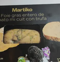 Foie gras entero de pato mi cuit con trufa