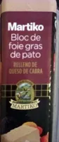 Bloc de foie gras de pato relleno de queso de cabra