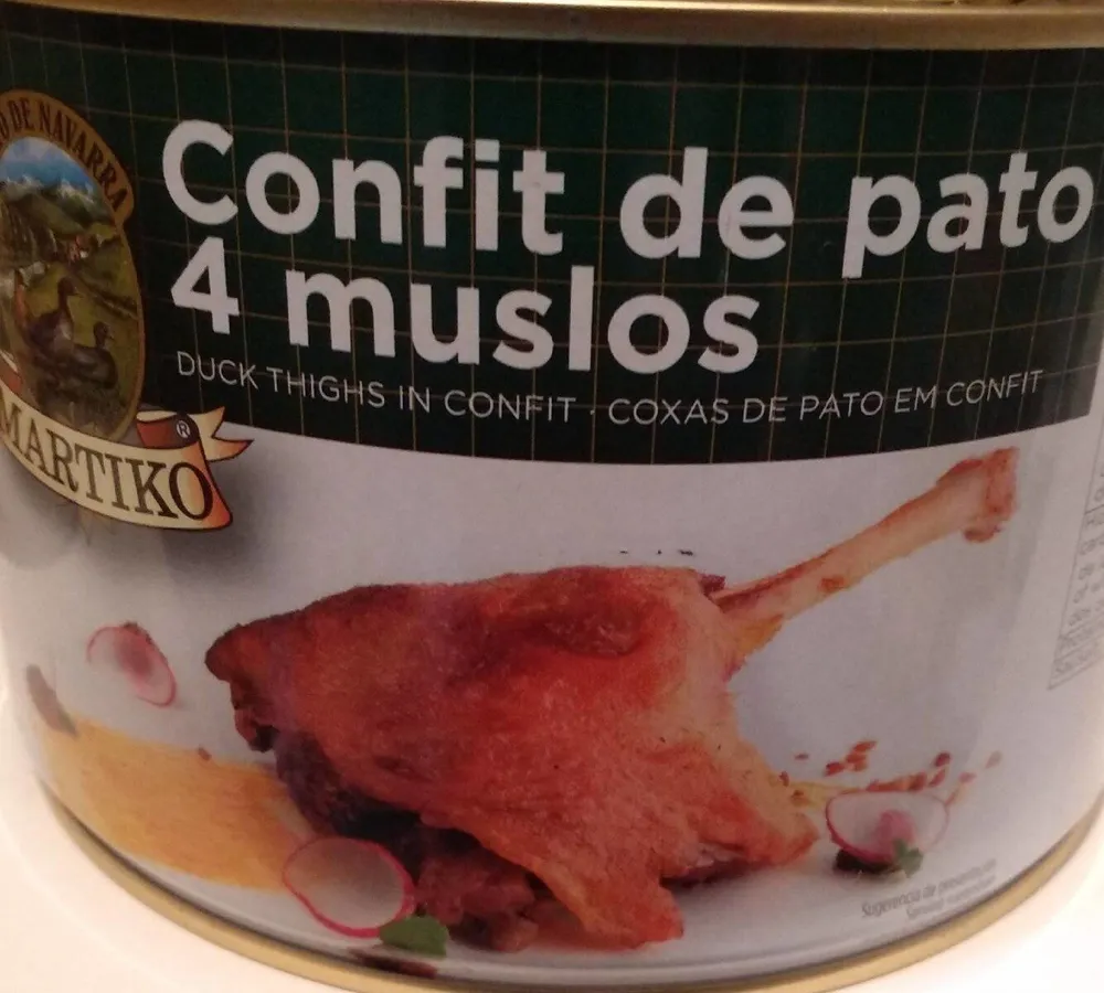Confit de pato 4 muslos