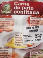 Carne de pato confitada