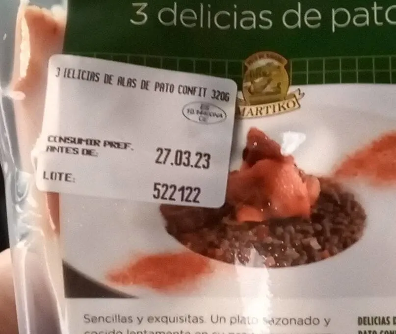 3 delicias de pato