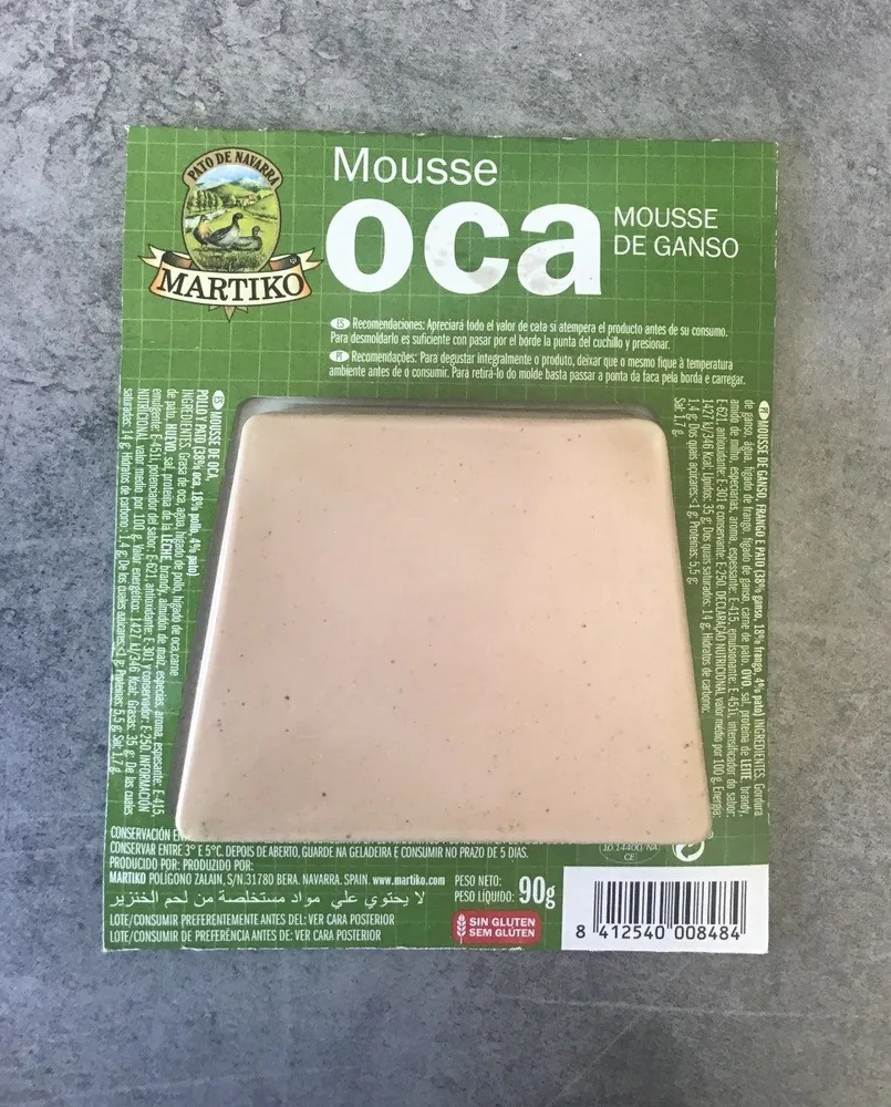 Mousse OCA mousse de granso