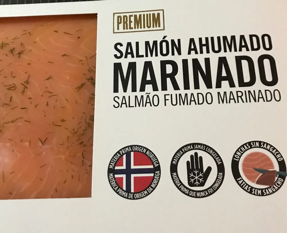 Salmón ahumado marinado