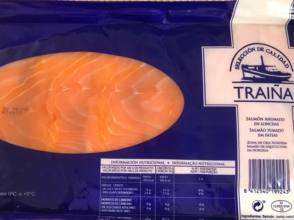 Salmon ahumado en lonchas