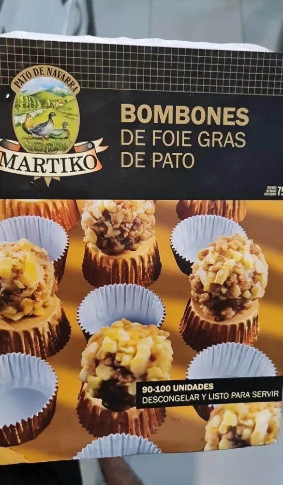 Bombones de foie gras de pato