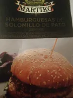 Hamburguesas de solomillo de pato