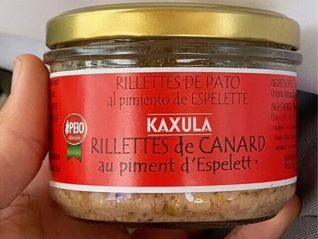 Rillette de canard au piment d’espelette