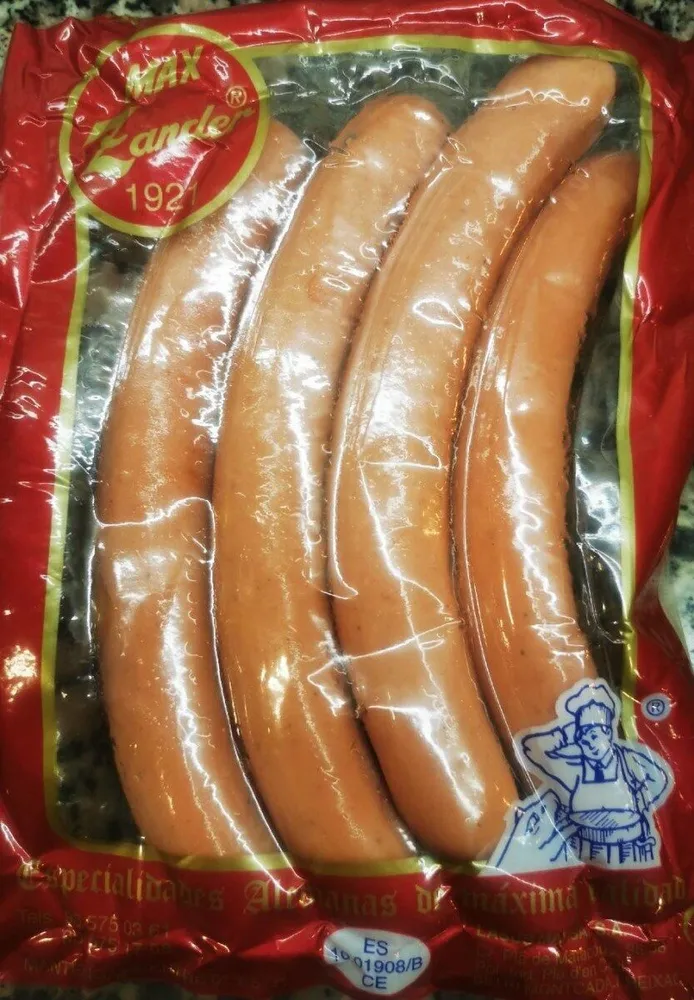 Frankfurt salchichas cocidas