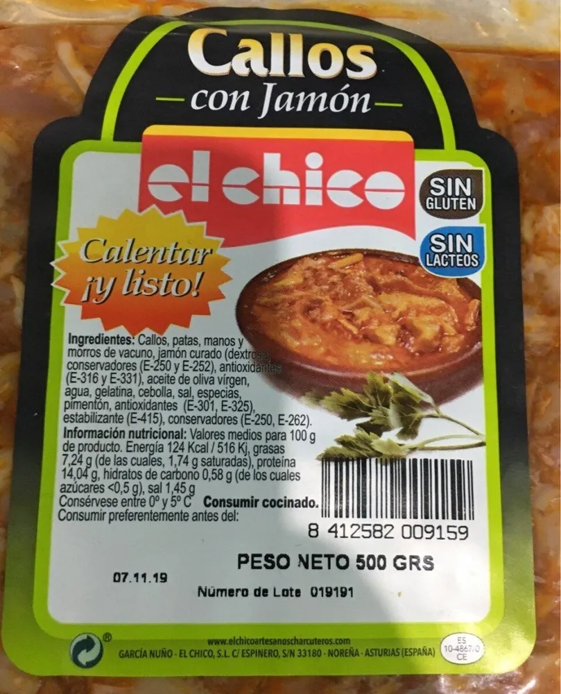 Callos con jamón