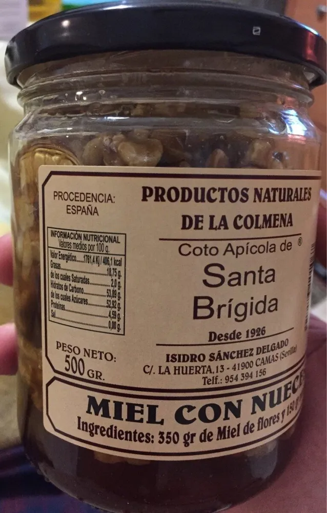 Miel con nueces