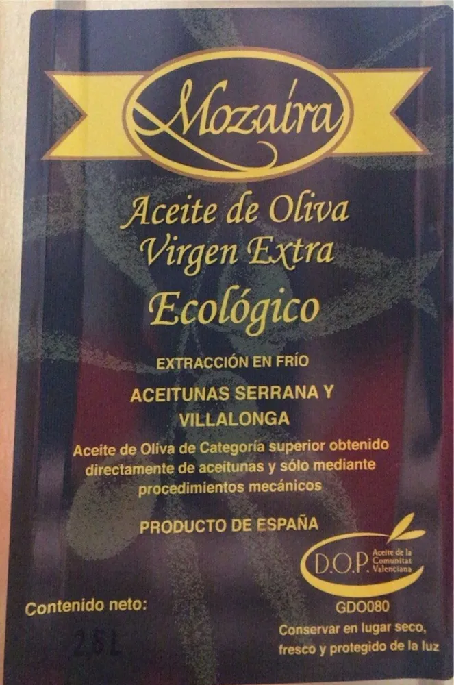 Aceite de oliva Virgen extra