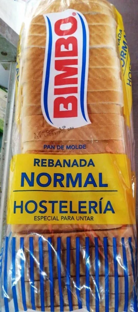 Pan de molde Rebanada normal