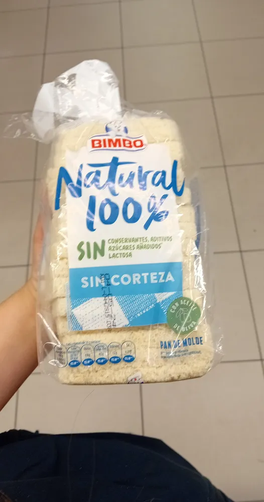 Pan de molde sin corteza