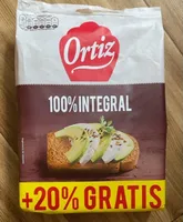Pan tostado 100% integral