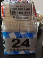 Pan de molde Bimbo blanco sin corteza