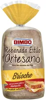 Pan rebanada estilo artesano Brioche