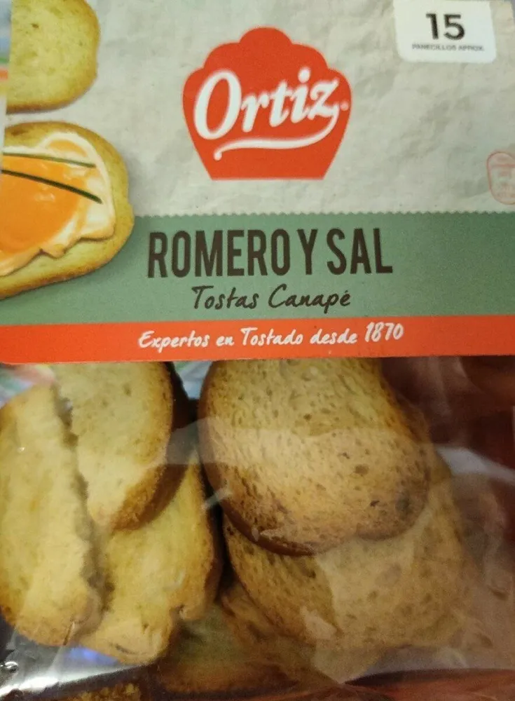 Tostas canapé Romero y Sal