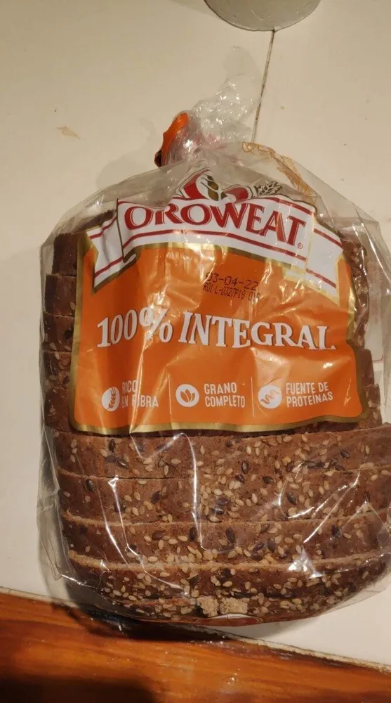 Pan de molde integral de trigo