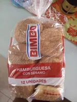Pan de hamburguesa con sésamo