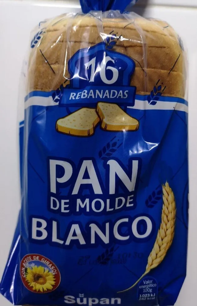 Pan de molde blanco