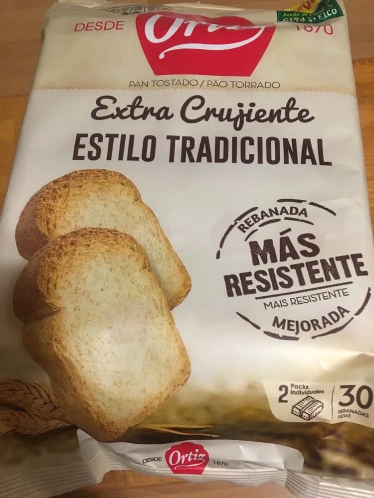 Pan tostado extra crujiente estilo tradicional