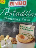 Tostaditas manzana y pasas