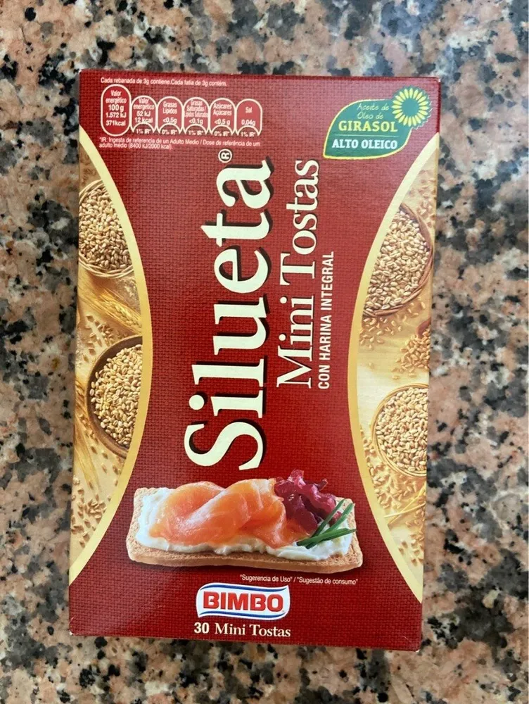 Silueta Mini Tostas con harina integral