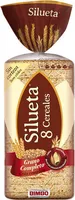 Silueta pan de molde integral sin corteza 8 cereales