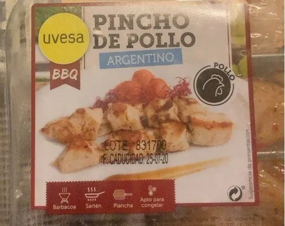 Pincho de pollo argentino
