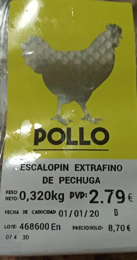 Escalopin extrafino de pechuga