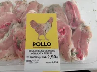 Chuletitas de pollo con ajo y perejil