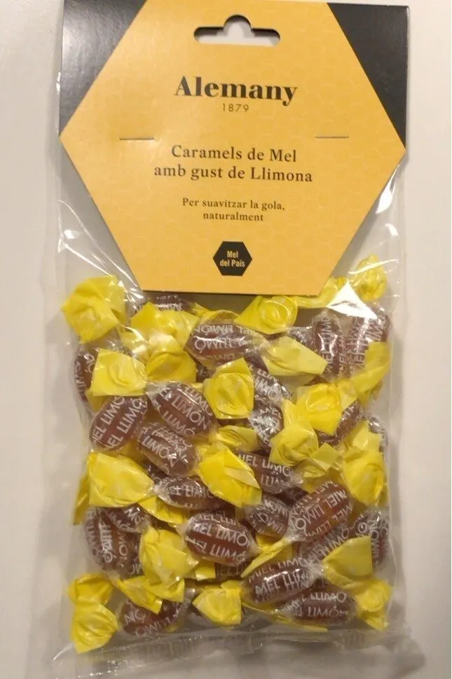 Caramels de mel amb gust de llimona