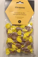 Caramels de mel amb gust de llimona
